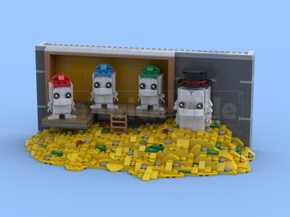 Scrooge McDuck, Huey, Dewey & Louie | 40477 | BrickHeadz