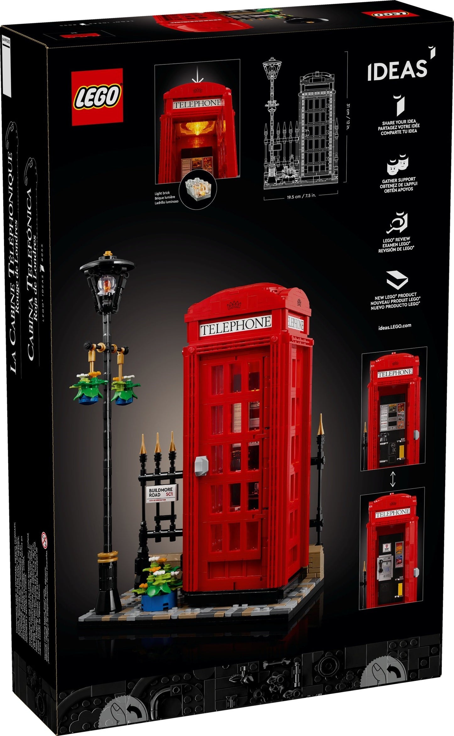 London Iconic Red Telephone Box | 21347 | Ideas
